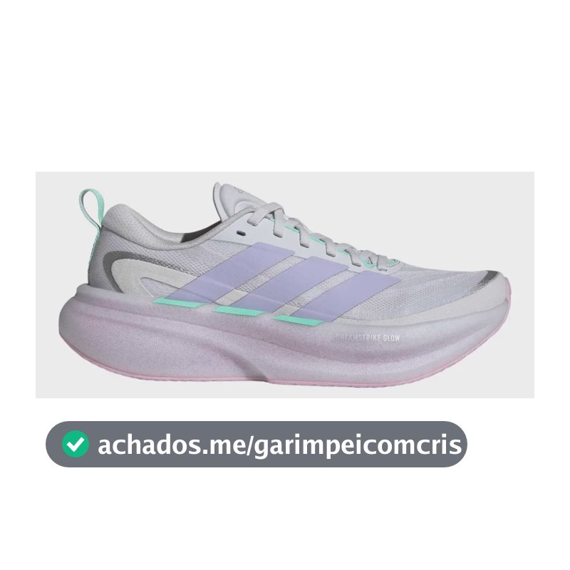 Tênis Feminino Supernova Glide adidas Cinza Liso 36 Br