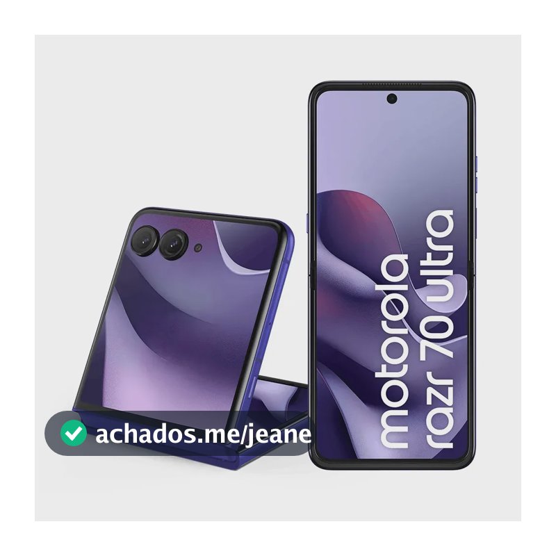 Smartphone Motorola Razr 70 Ultra 5g - 512gb 12gb Ram+12gb Ram Boost, Snapdragon 8 Elite, Tela Interna 7 E Externa 4, Extreme Amoled, Câmera 50mp, Ip48 - Roxo