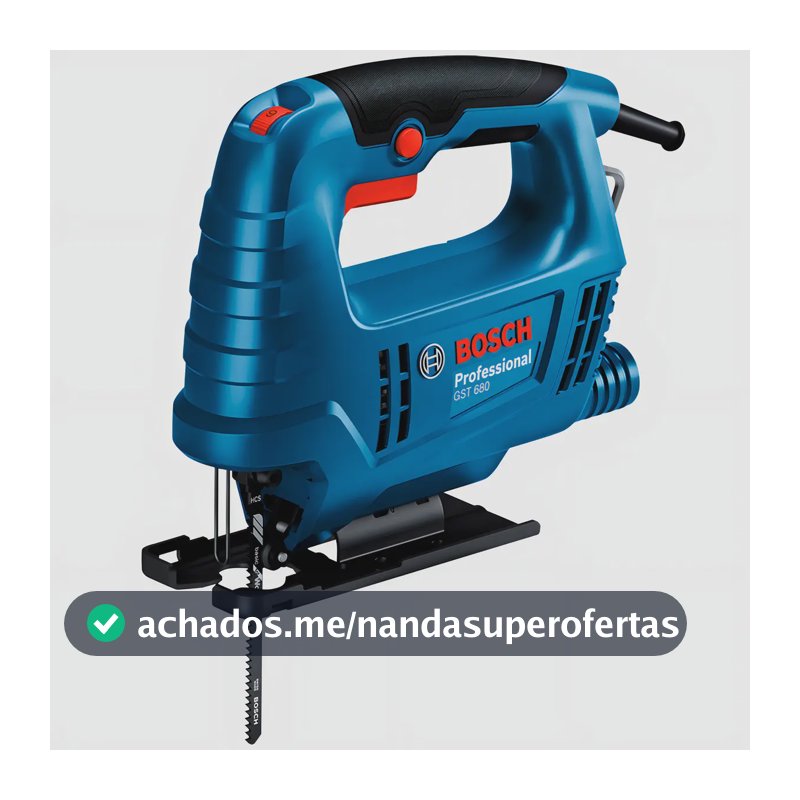 Serra Tico Tico Profissional Gst 680 500w Bosch Com Lâmina Protetora