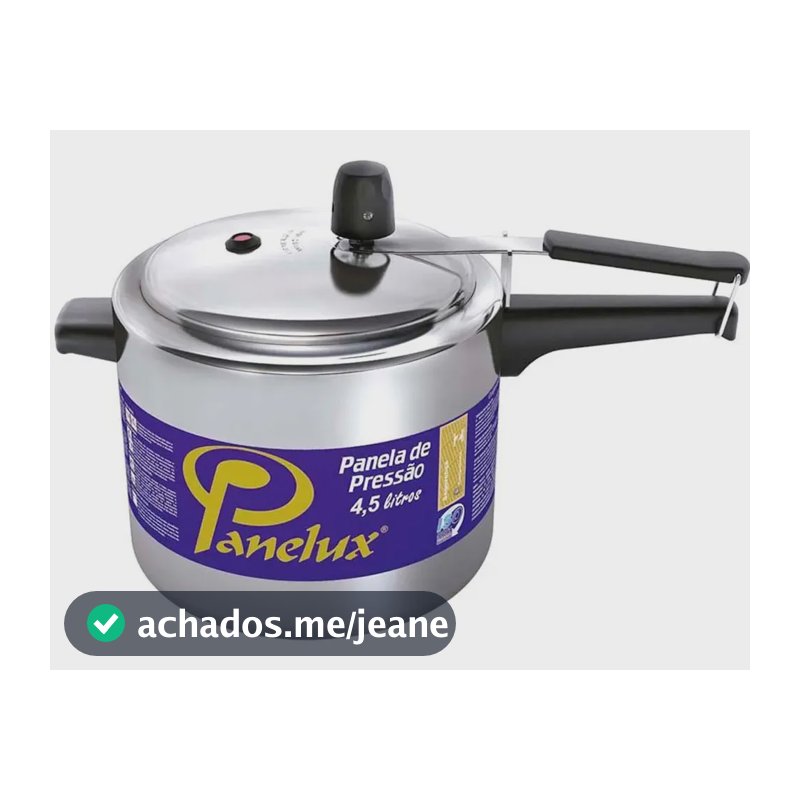 Panela De Pressão 4,5 Litros Panelux Cor Alumínio Polido Alumínio Polido