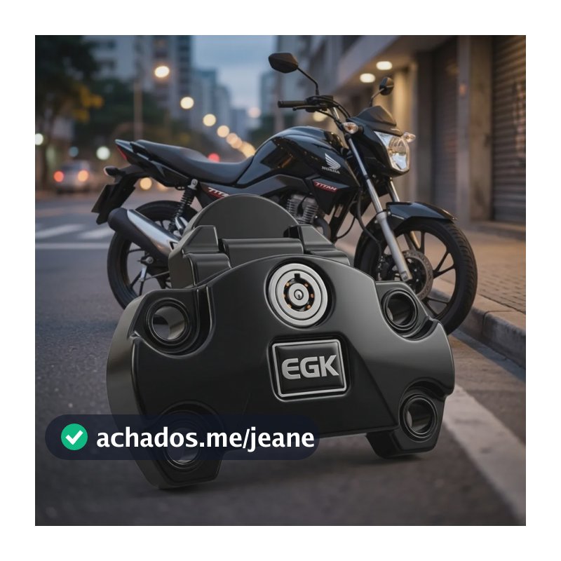 Trava Miolo Ignição Antifurto Para Moto Cg Titan Fan 150/160 Preto