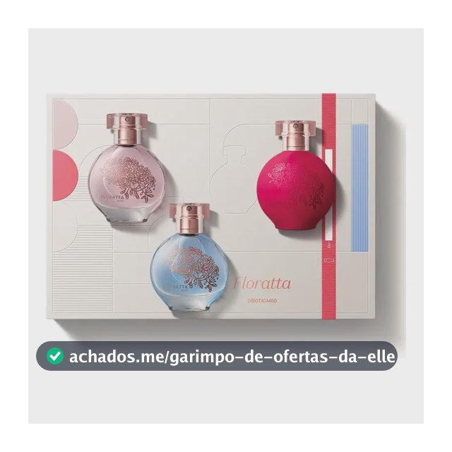 Kit Floratta Colônia 30 Ml - Presente (3 Itens)