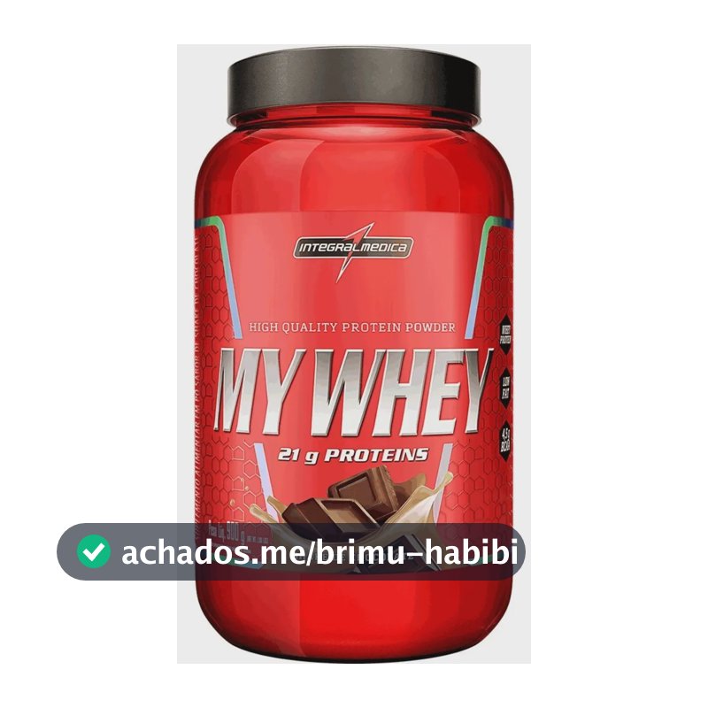 My Whey Shake De Chocolate 900g Integralmédica Whey Protein 21g Proteína BCAA Aminoácidos Suplemento Alimentar Ganho Massa Muscular Hipertrofia Recuperação Pós Treino Low Carb Rápida Absorção