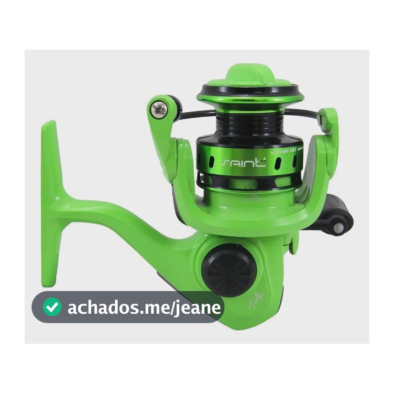Molinete Saint Truly 500 Verde 6 Rolamentos Ultralight Pesca Manivela