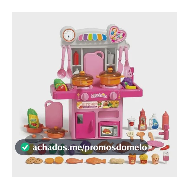 Cozinha Infantil Completa Com Luz E Som Acessórios Sai Água Rosa