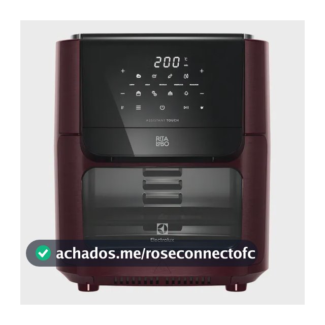 Fritadeira Elétrica Sem Óleo Air Fryer Oven Electrolux por Rita Lobo 12L Digital Vermelha Escura Experience 1700W (EAF86)