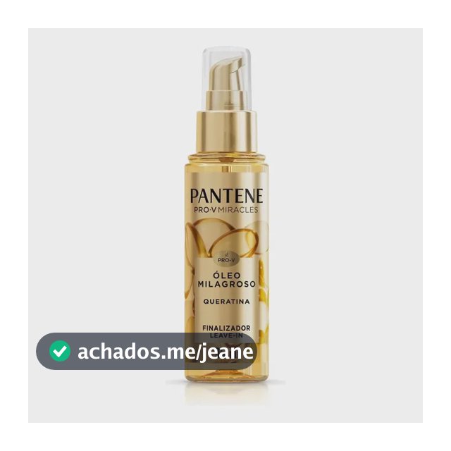 Óleo Capilar Pantene Pro-V Queratina Milagroso Finalizador Leave-in 95 ml