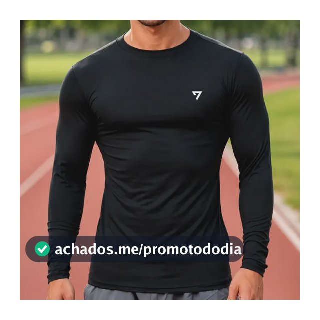 Camisa Térmica Masculina Segunda Pele Proteção Solar Uv50-