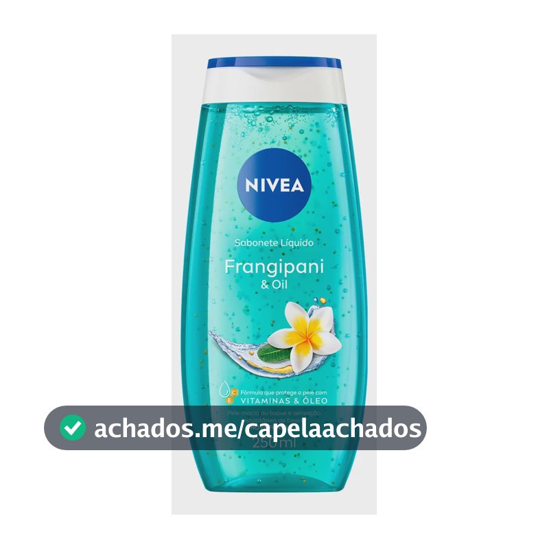 NIVEA Sabonete Líquido Jasmim-manga & Óleo 250ml, Toque Sedoso, Pele Limpa e Fresca, Com Vitaminas