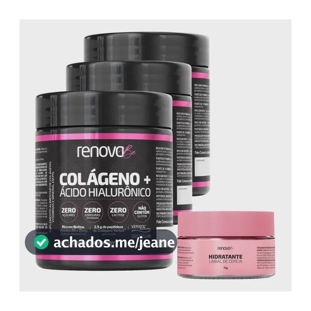 Colágeno Verisol Renova Be Ácido Hialurônico Biotina Oxicoco