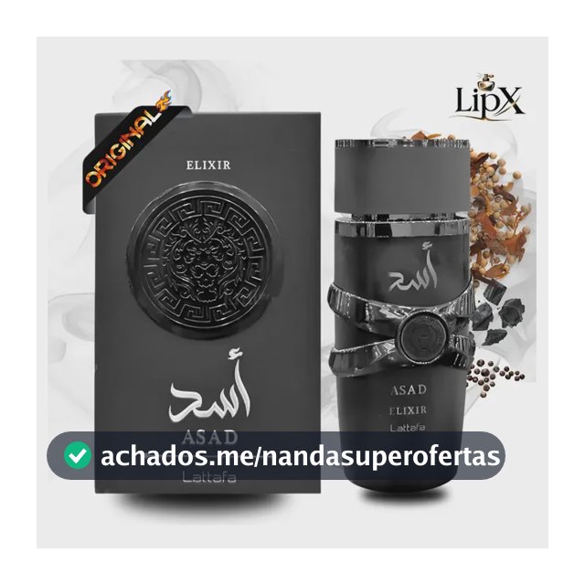 Perfume Asad Elixir 100ml Eau De Parfum Original Edp Lançamento 2026