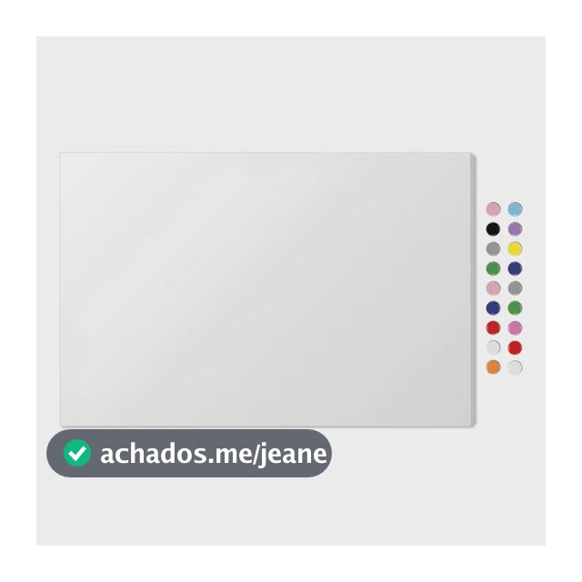 Quadro 45x70 Mural P/ Fotos Recados Notas Imãs + 36 Imãs