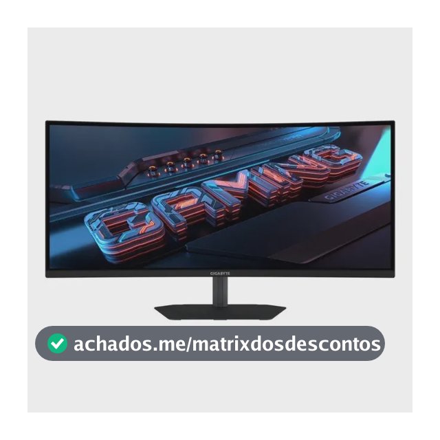 Monitor Gamer Curvo Gigabyte G34wqc2 34  Qhd 200hz 1ms Va