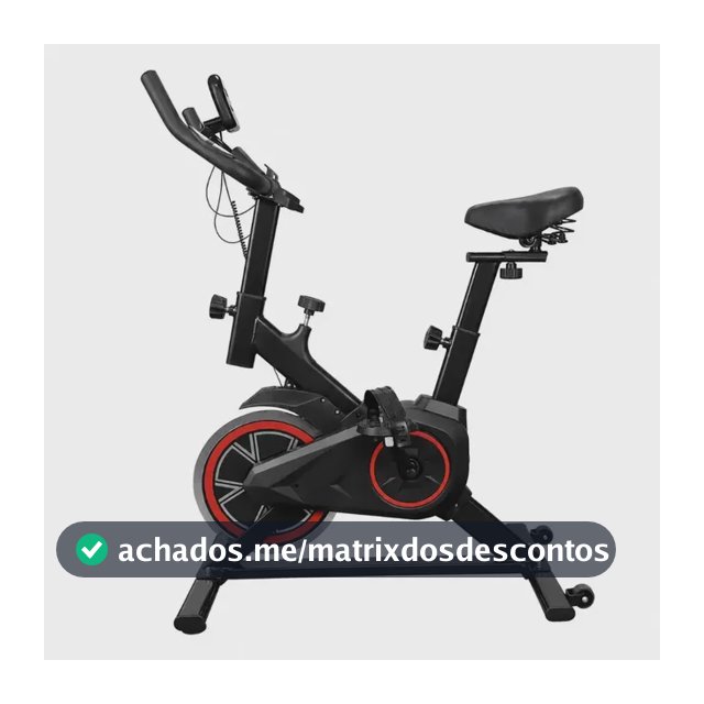 Bicicleta Ergométrica Bike Spinning Para Exercícios Com Volante e Display LCD