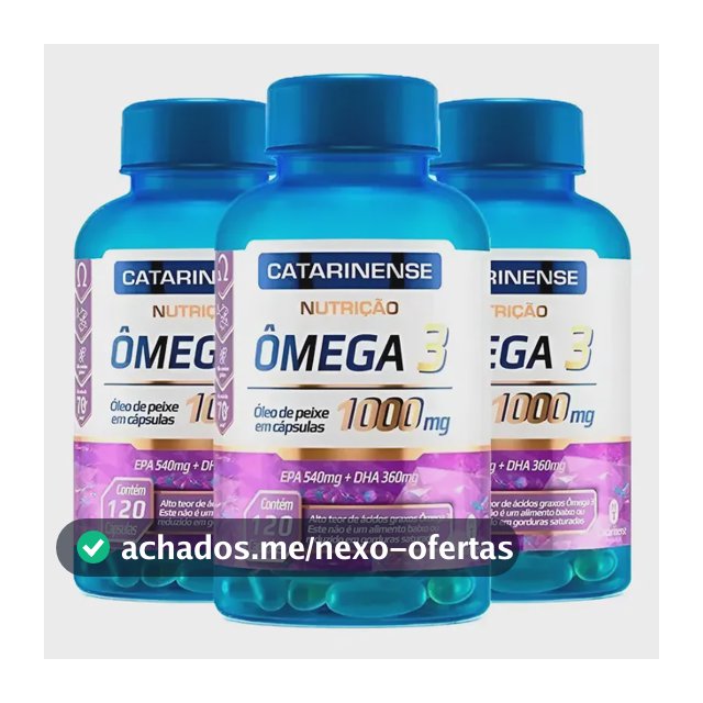 3x Ômega 3 Original Catarinense Pharma 1000mg 120 Cápsulas Bld67678c