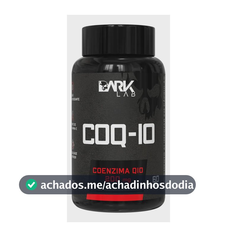 Coenzima Q10 200mg Por Porção 60 Cápsulas Dark Lab Sem Sabor