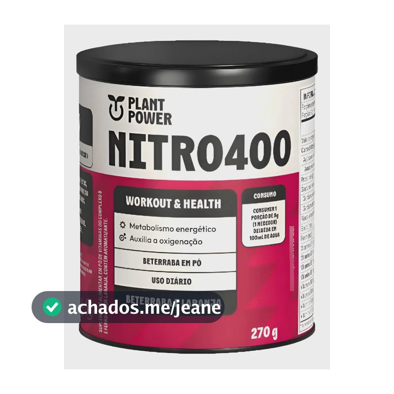 Nitrato Nitro400 Beterraba E Laranja Plant Power 270g