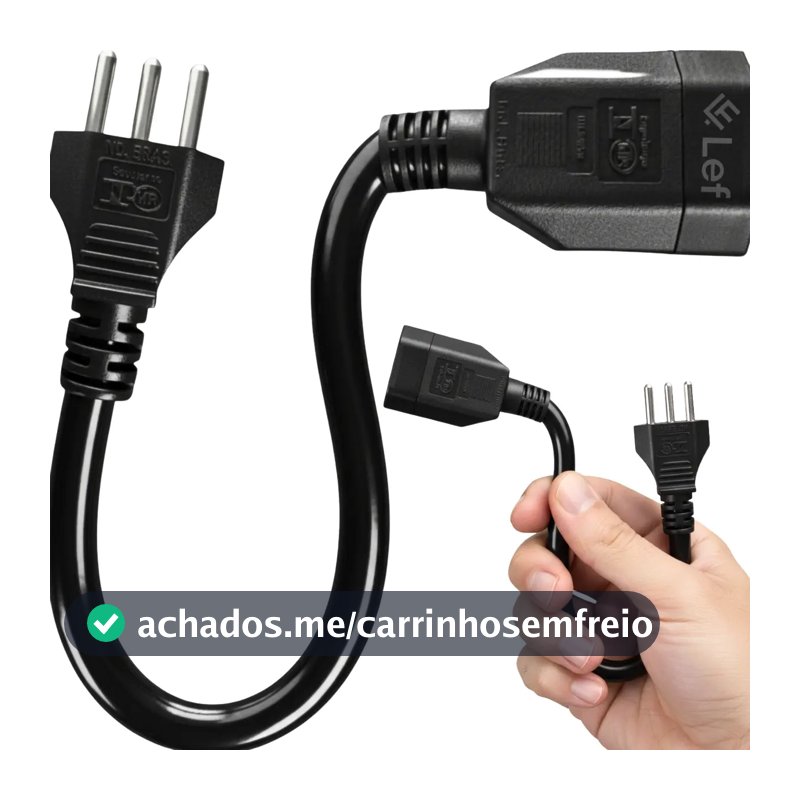 Adaptador Tomada 20a P/ 10a Carregador Carro Elétrico Bivolt Two Lef