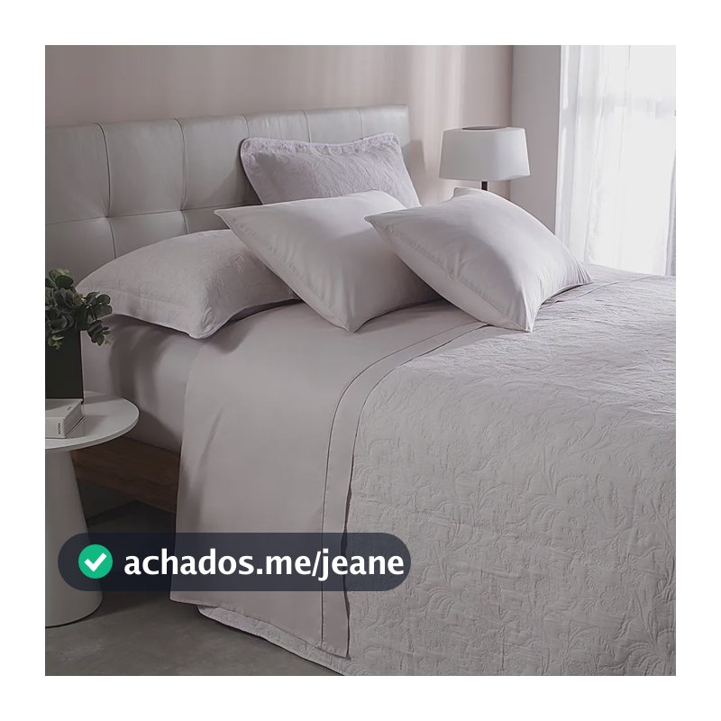 Jogo De Cama Queen 200 Fios Buddemeyer Gran Percalle Classic Rosa