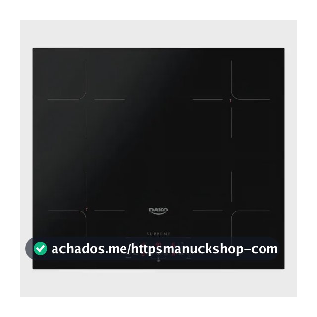 Cooktop de Indução 4 Bocas Dako Supreme Preto com Trava de Segurança