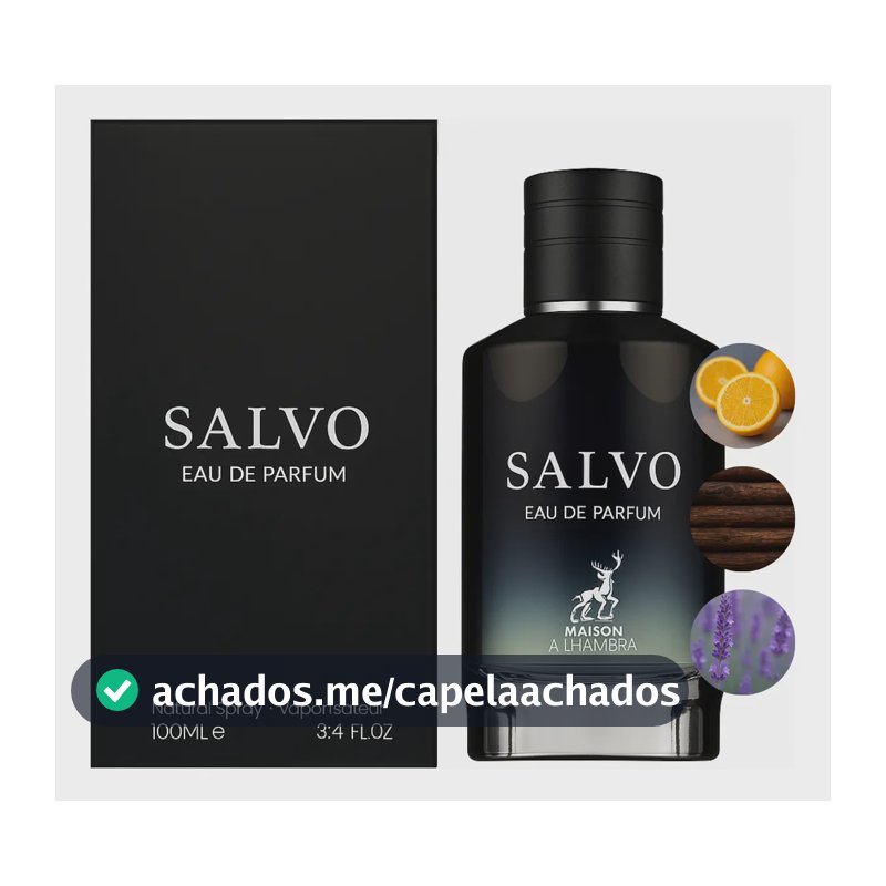 Perfume Salvo Alhambra Arabe Masculino Eau De Parfum 100ml Maison Alhambra