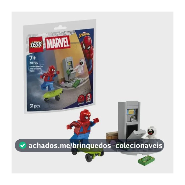 Lego Marvel 30725 - Spider-man Vs. Anti-venom Heist 31 Blocos E Figuras Para Montar