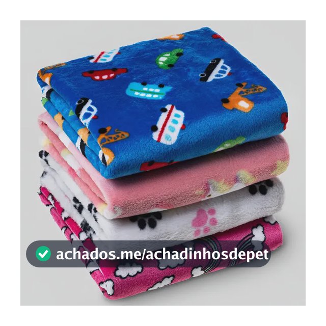 Kit 2 Manta Cobertor Pet Estampada Para Cachorro Gato Cão