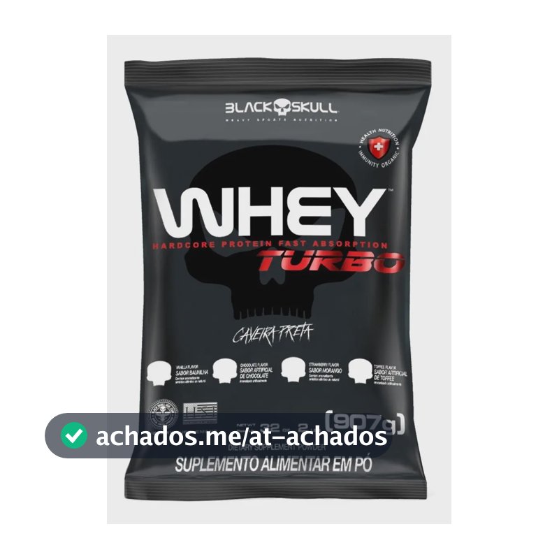 Suplemento en pó Black Skull Caveira Preta- Proteínas de Whey sabor baunilha x 907g