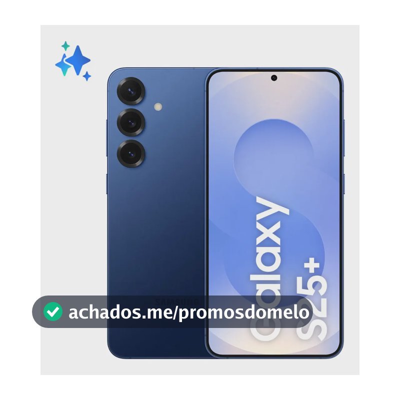 Samsung Galaxy S25+ 512GB, 12GB, Câmera Tripla - Azul Marinho