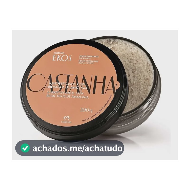Esfoliante de Castanha para o Corpo Ekos 200g em polpa