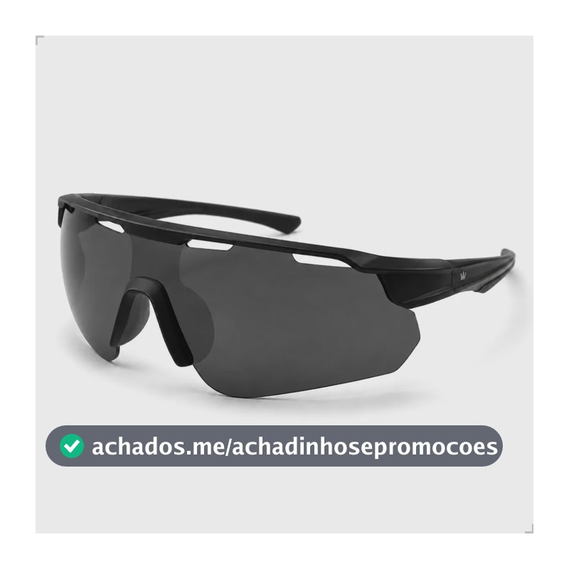 Óculos Esportivo De Sol Ciclismo Corrida Espelhado Uv400 Lente Preta