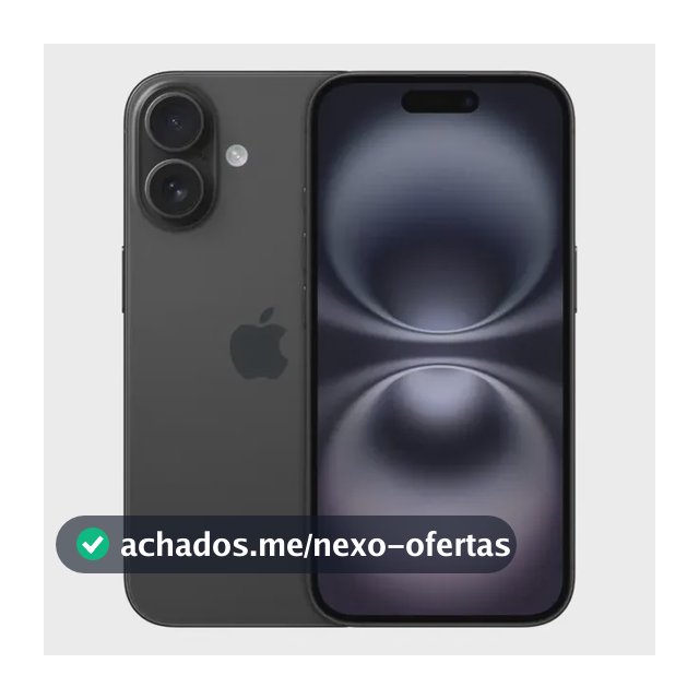 Apple iPhone 16 (256 GB) - Preto - Distribuidor Autorizado