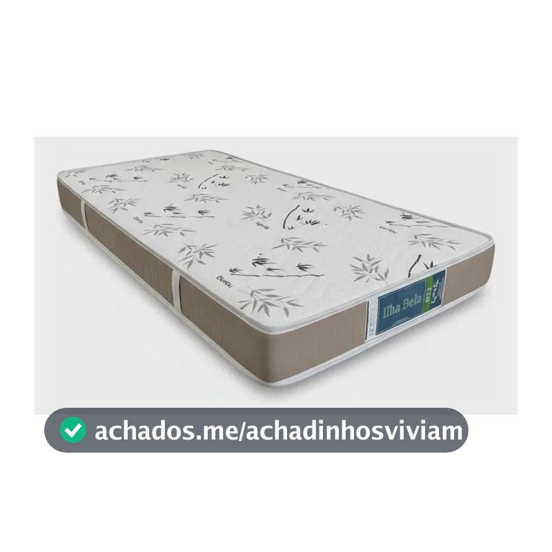 Colchão Solteiro Espuma D33 Ilhabela 88x188x14 Bege