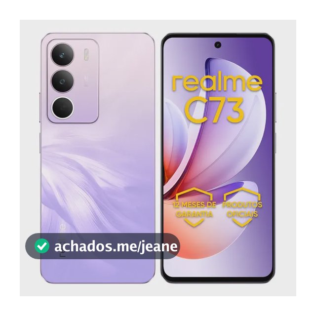 Celular Smartphone Realme C73 256gb 8gb Ram Dual Sim 120hz 6 Ah Violeta