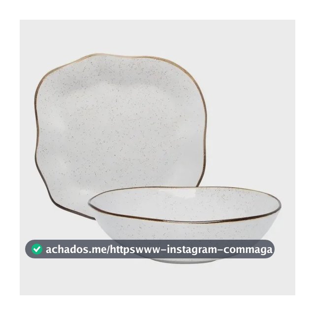 Kit P Servir Travessa E Saladeira Maresia Oxford Baixelas Branco