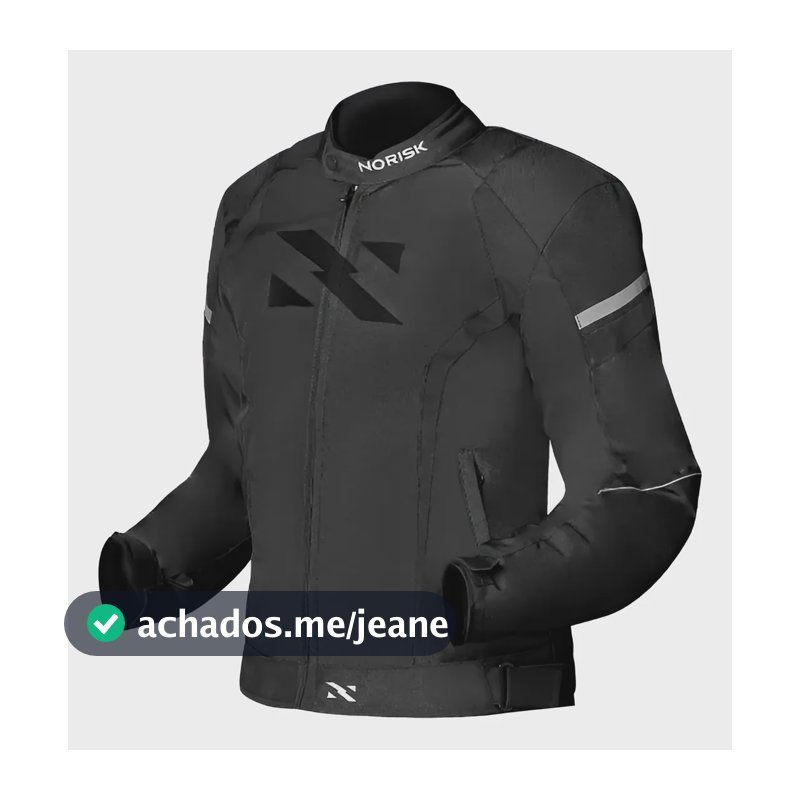 Jaqueta Norisk Tornado Preta Preto Lisa L ( G )