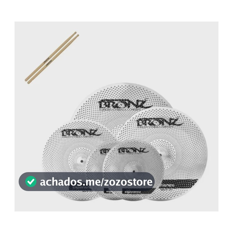 Set De Pratos Mute Bronz M-by Odery Hh14, Cr16,18 E Rd20
