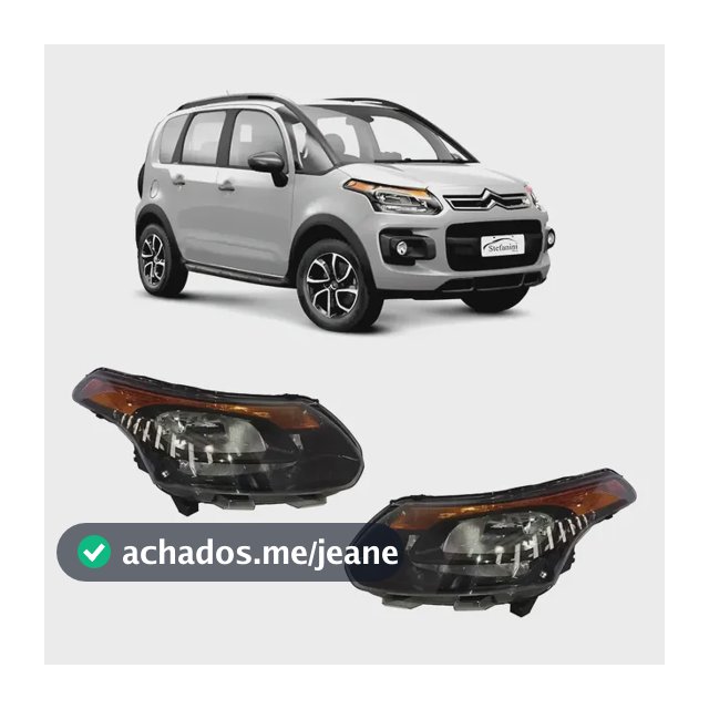 Farol C3 Picasso Aircross Atacama Mascara Negra Original