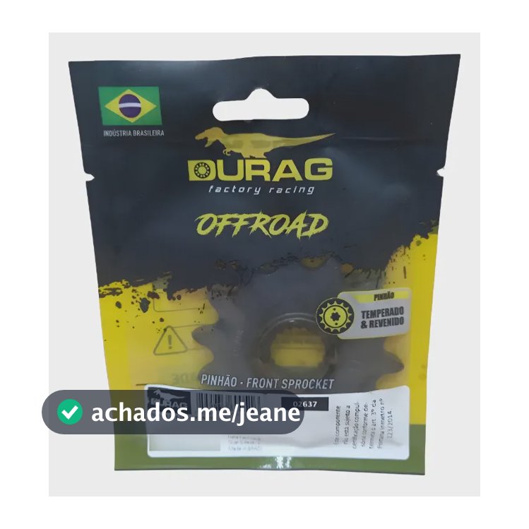 Kit Pinhão Piao Kawasaki Kxf250 2004 À 2016 Durag 14 Dentes