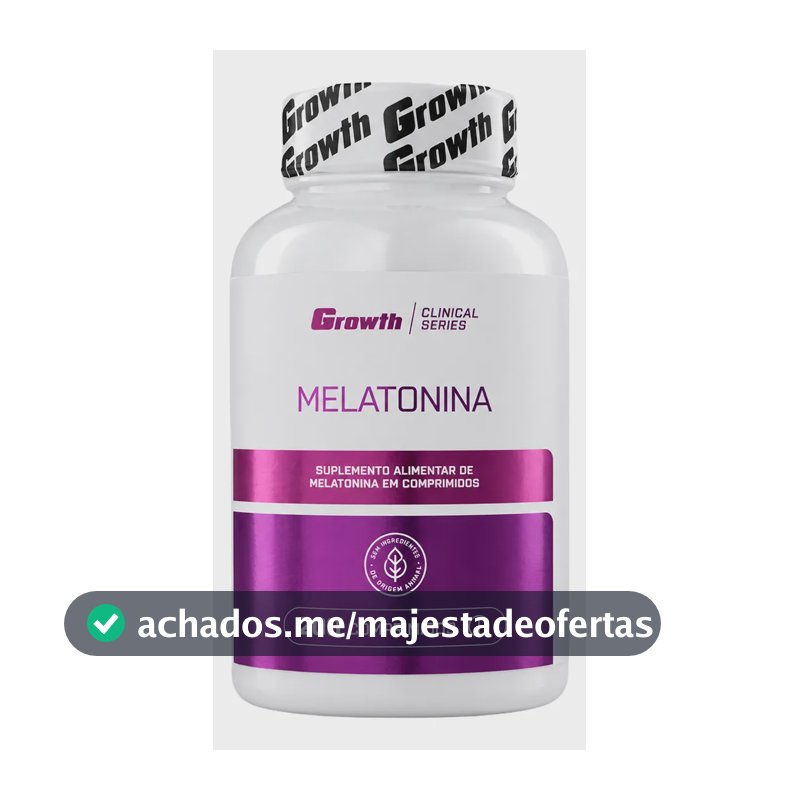 Melatonina (0.21mg) 200 Comprimidos Growth Supplements Sem Sabor