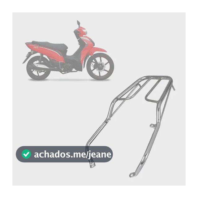 Bagageiro Protork Shineray Jet 49cc 2018 2019 2020 2021 2022