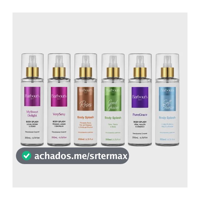 Kit Body Splash Barbours 6 Unidades 200ml Feminino