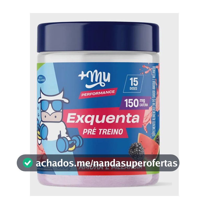 Pré Treino Cafeína Exquenta Pink Lemonade Muke Mais Mu 300 Sabor Amora