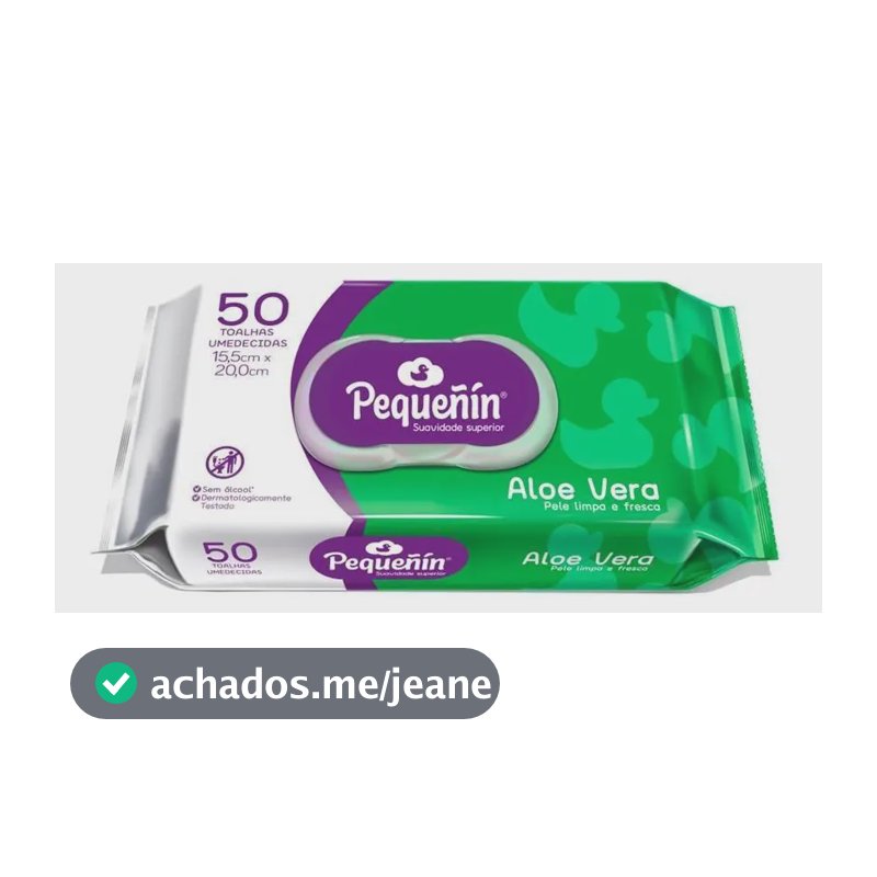 Toalhas umedecidas Pequeñín Aloe Vera