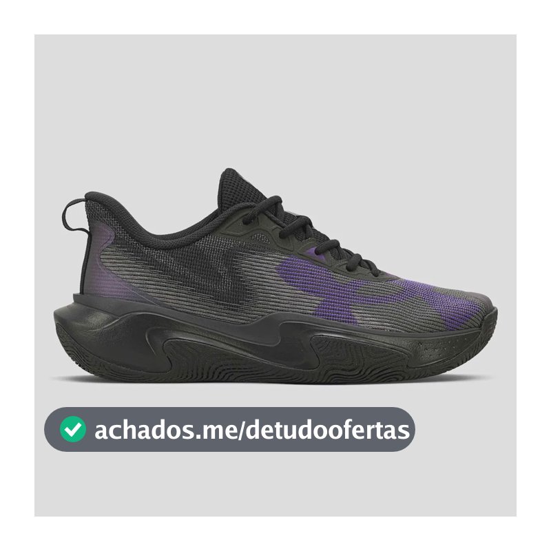 Tênis Masculino Layup Under Armour Preto Liso 41 Br