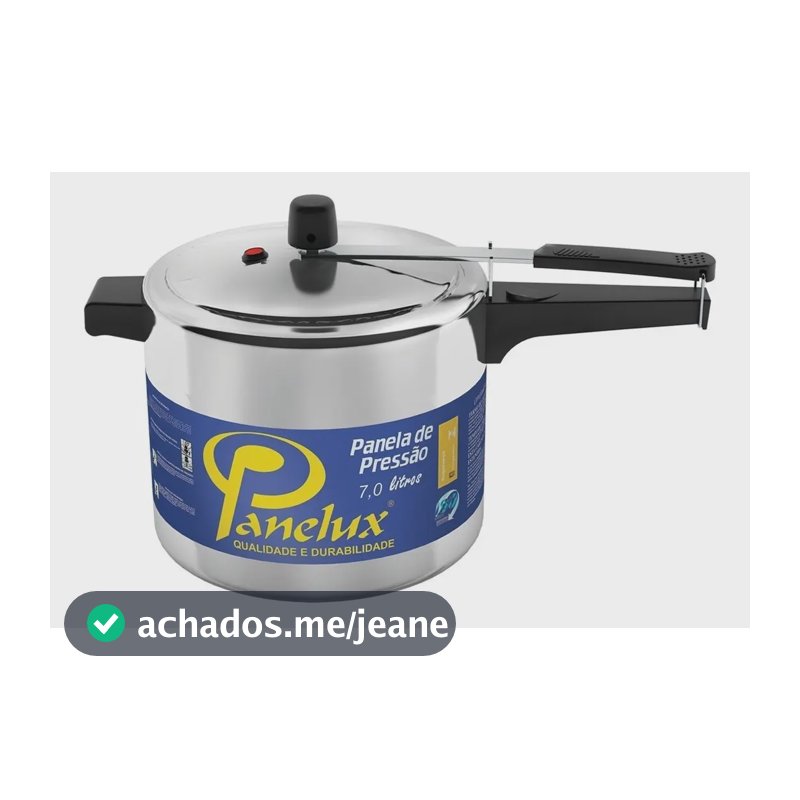 Panela De Pressão Panelux Alumínio Polido 7 Litros Cor Cinza