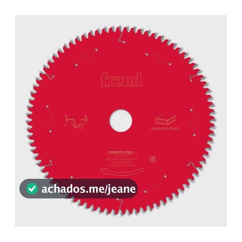 Disco De Serra Circular 10 Fr23l001t 80 Dentes Para Mdf Vermelho
