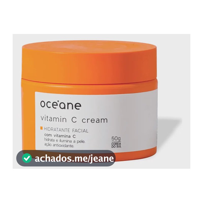 Creme Hidratante Facial Com Vitamina C 50g