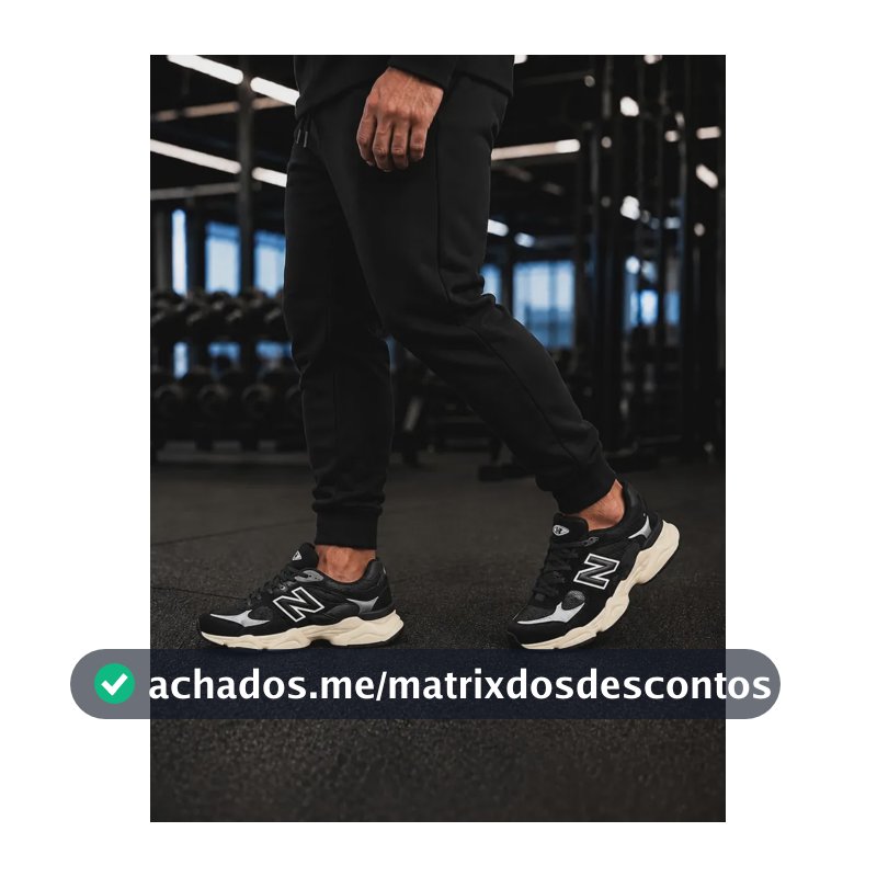 Tênis New Running 9060 Academia Confortavel Envio Imediato Preto 39