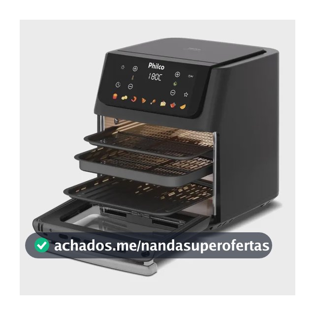 Fritadeira Air Fryer Philco 16 Litros Paf16c Preto
